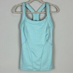Zella Seafoam Green Athletic Racerback Tank Top M